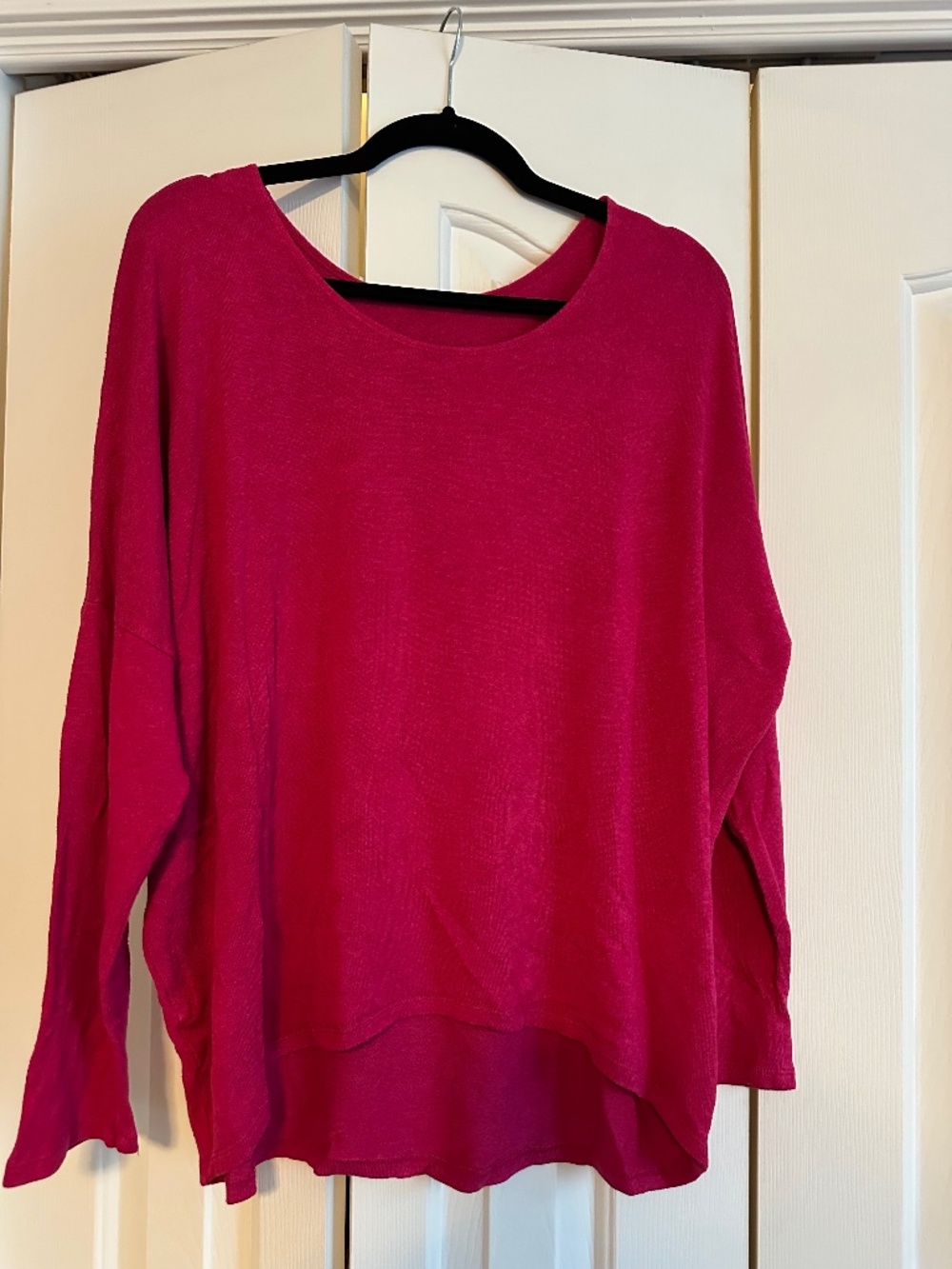 Miik Rosalie Long Sleeve Dolman Top – Lipstick – XXL